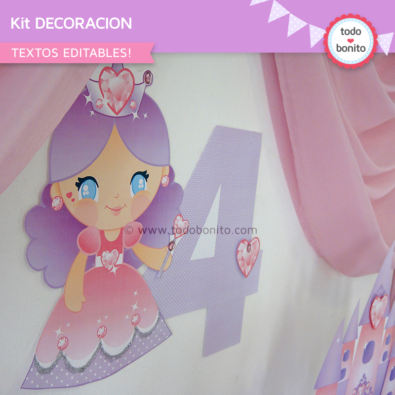 Kit decoración de Princesa 