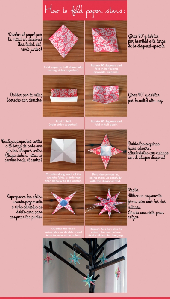 Estrella 3D en papel Estrella 3D en papel