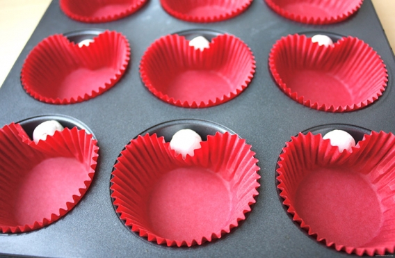 Cupcakes con forma de corazón