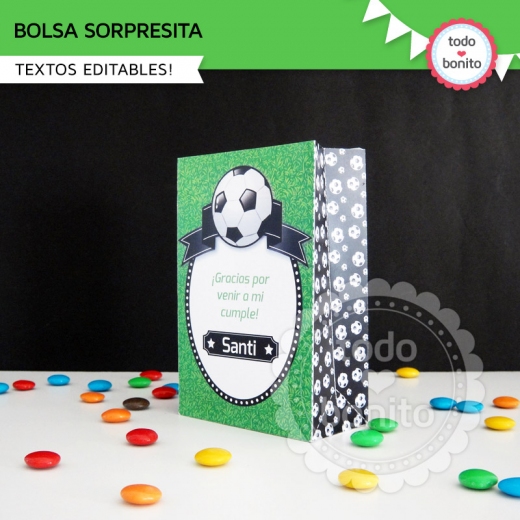 Bolsa Sorpresita Kit imprimible Futbol