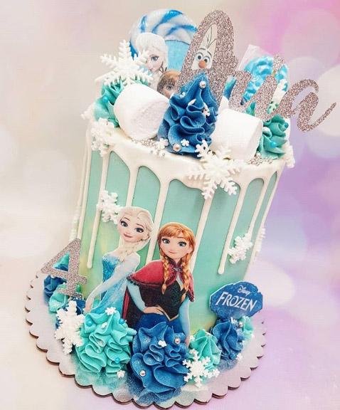 Torta de Frozen dripcake
