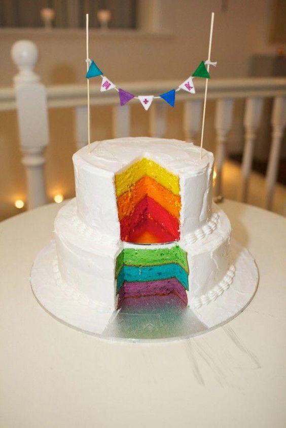 Torta arcoíris 