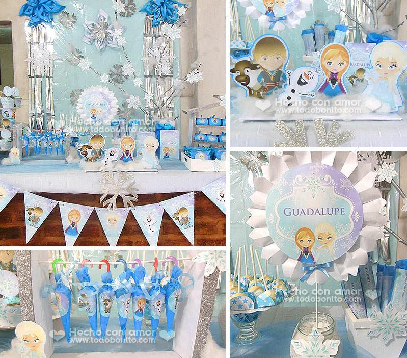 Las más lindas ideas para una fiesta de Frozen - Todo Bonito