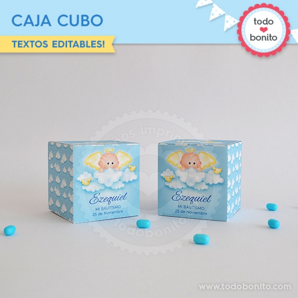 Caja Cubo Angelito Bebé