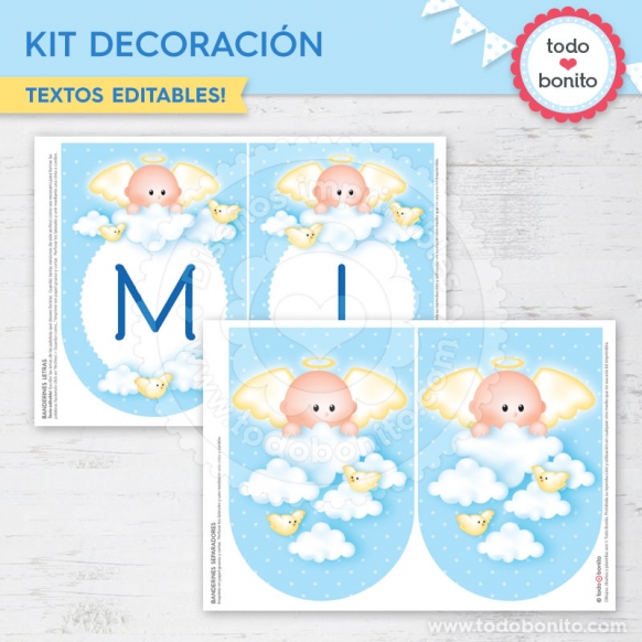 Kit Decoración Angelito Bebé