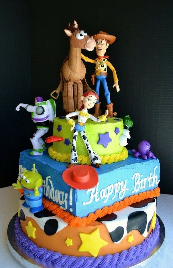 Torta con personajes de Toy Story