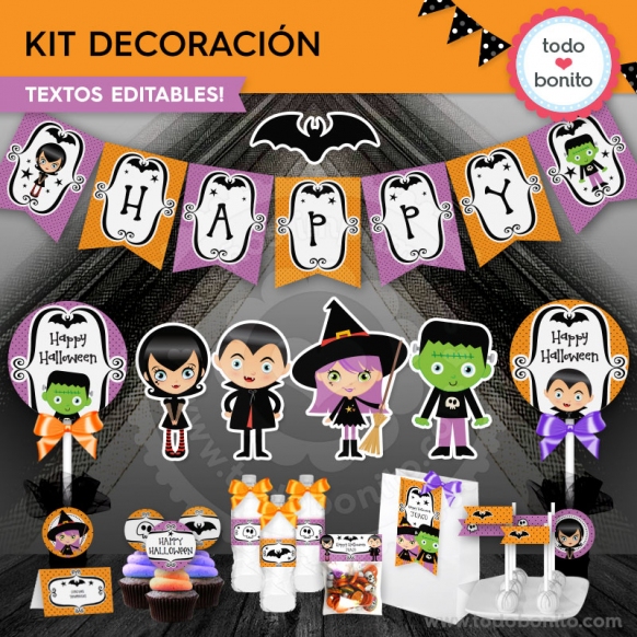 Kit de decoración halloween
