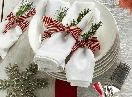 Ambiente de Navidad servilletas 33 cm romanticrose servilletas verde 