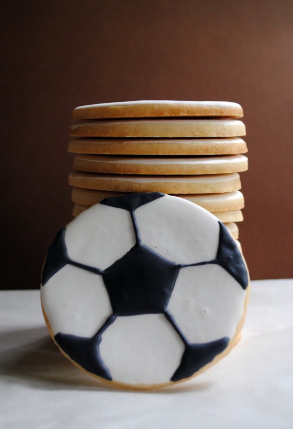 Galletitas pelota de fútbol final