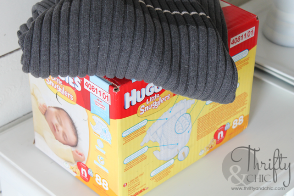 Caja Pañalera o utensillos del bebé Paso 1