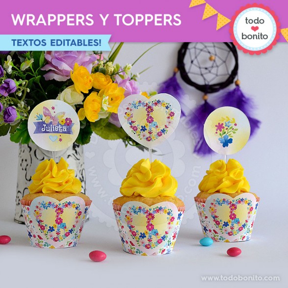 Amor & Paz Kits de wrappers y toppers