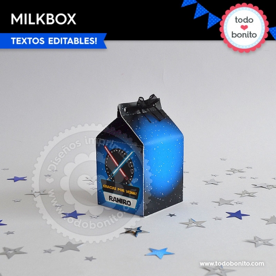 Kit imprimible milkbox Star Wars