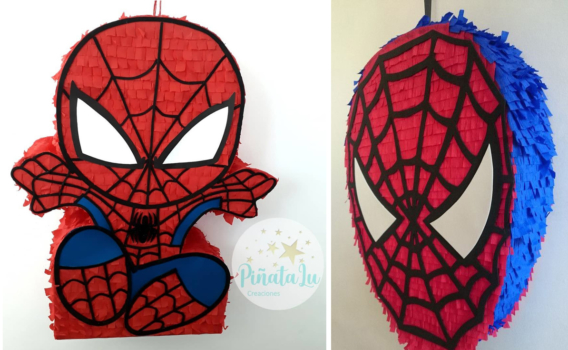Piñata número 4 hombre araña  Piñatas de spiderman, Fiesta de spiderman  decoracion, Piñata hombre araña