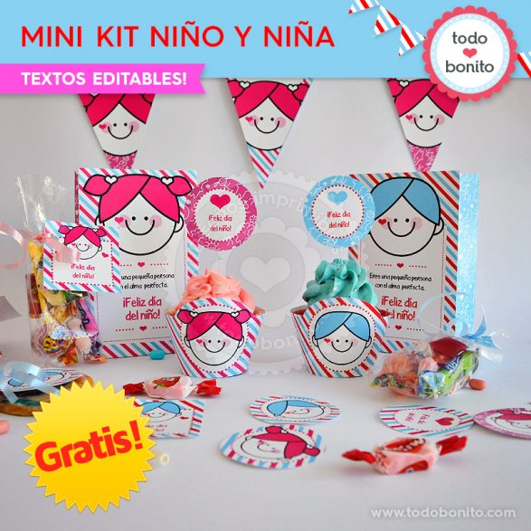 Mini Kit imprimible Niña y Niño ¡GRATIS!