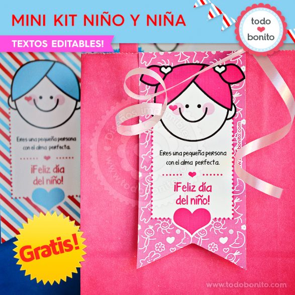 Mini Kit imprimible Niña y Niño ¡GRATIS!