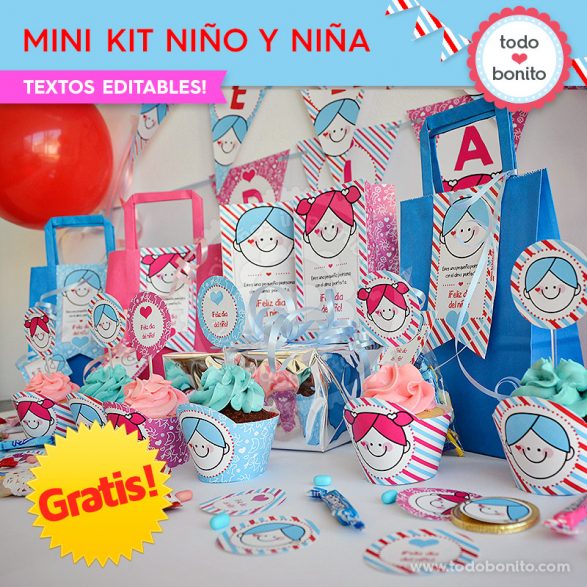 Mini Kit imprimible Niña y Niño ¡GRATIS!