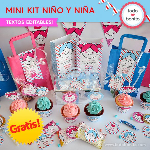 Mini Kit imprimible Niña y Niño ¡GRATIS!