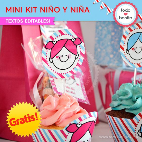 Mini Kit imprimible Niña y Niño ¡GRATIS!