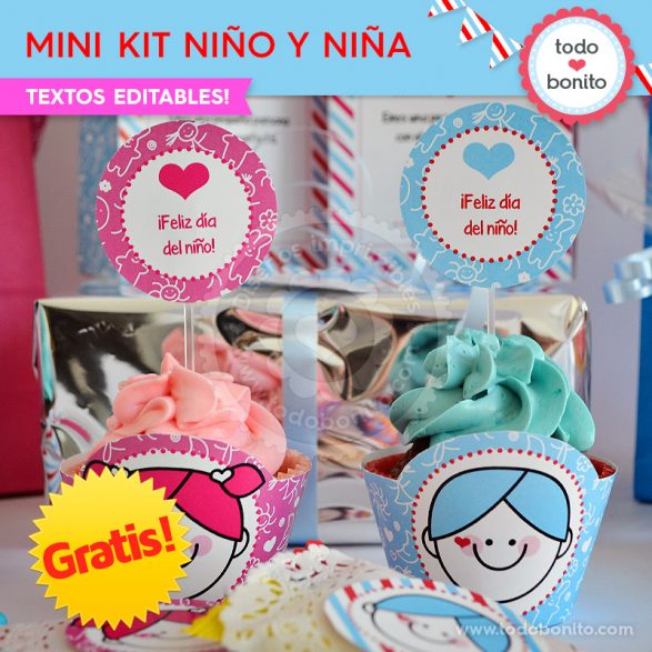 Mini Kit imprimible Niña y Niño ¡GRATIS!