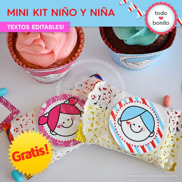 Mini Kit imprimible Niña y Niño ¡GRATIS!