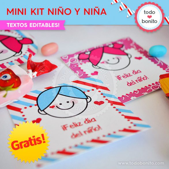 Mini Kit imprimible Niña y Niño ¡GRATIS!