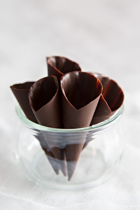 conos de chocolate