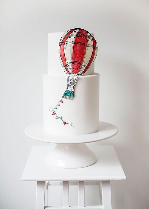 ideas tortas de globos aerostáticos