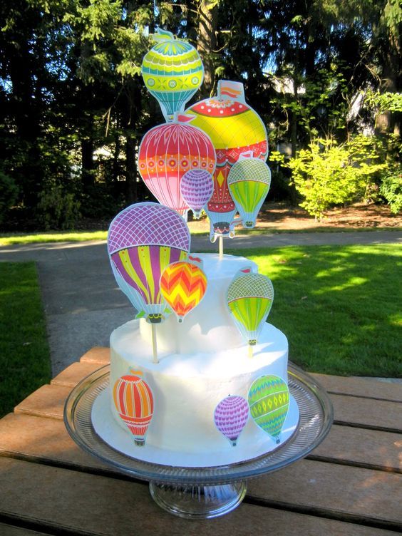 ideas tortas de globos aerostáticos
