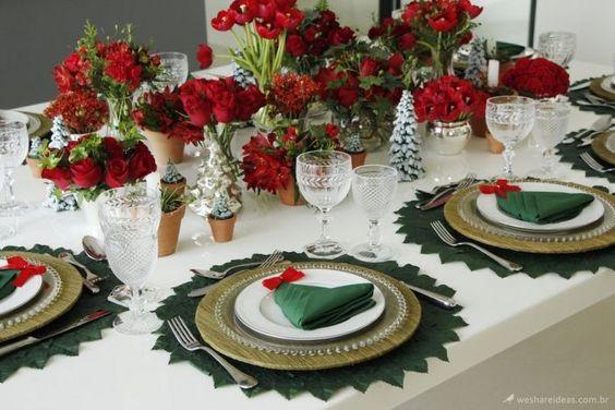 Navidad estilo tradicional verde y rojo
