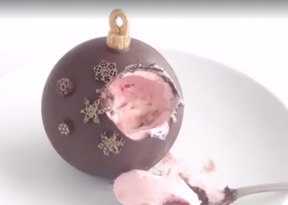 Bola de chocolate de Navidad