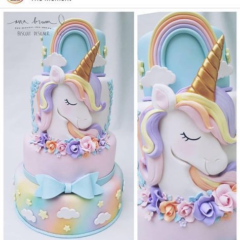 Hermosa torta Unicornio