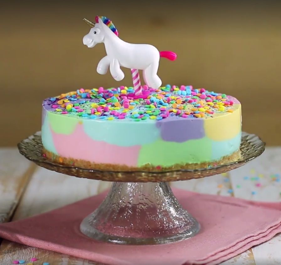 Riquísimo cheesecake unicornio - Todo Bonito