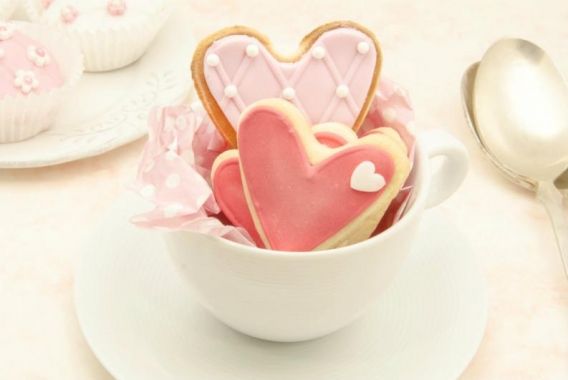 Deliciosas galletas en forma de corazón - Todo Bonito