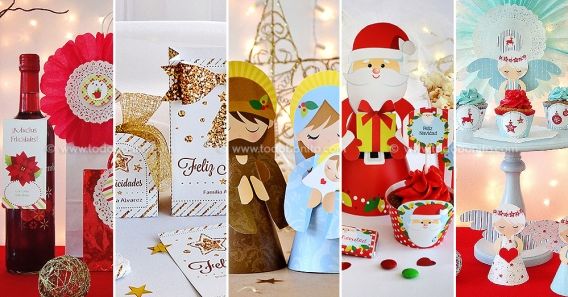 Kits imprimibles de Navidad por Todo Bonito