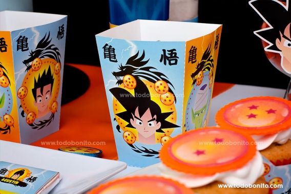 Cajitas del Kits Imprimibles de Dragon Ball 
