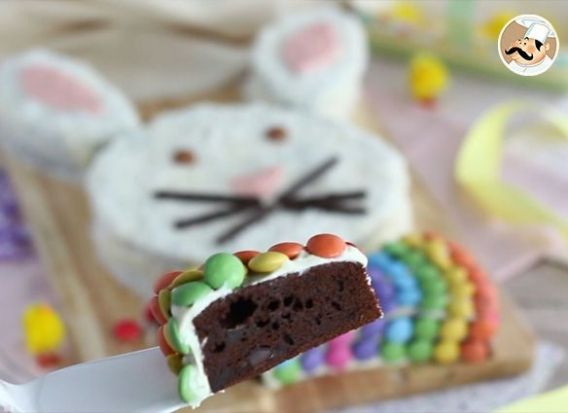 Deliciosa torta con forma de Conejo