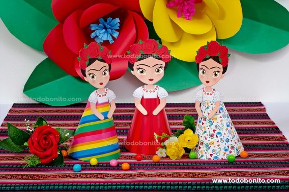 Figuras Frida Kahlo 3D por Todo Bonito