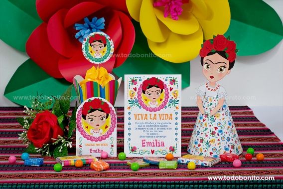 Decoraciones de Frida Kahlo para imprimir por Todo Bonito