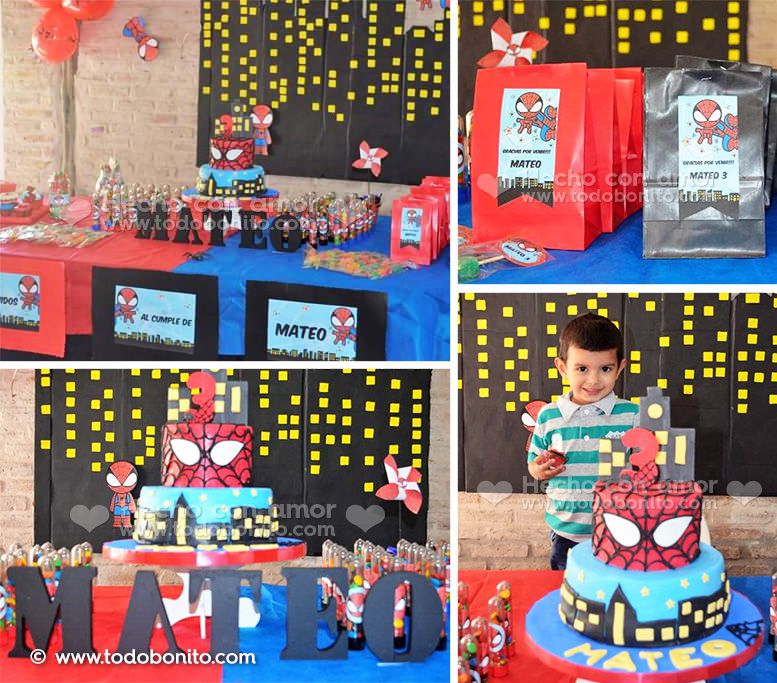 Kit Decoración Imprimibles Hombre Araña Todo Bonito