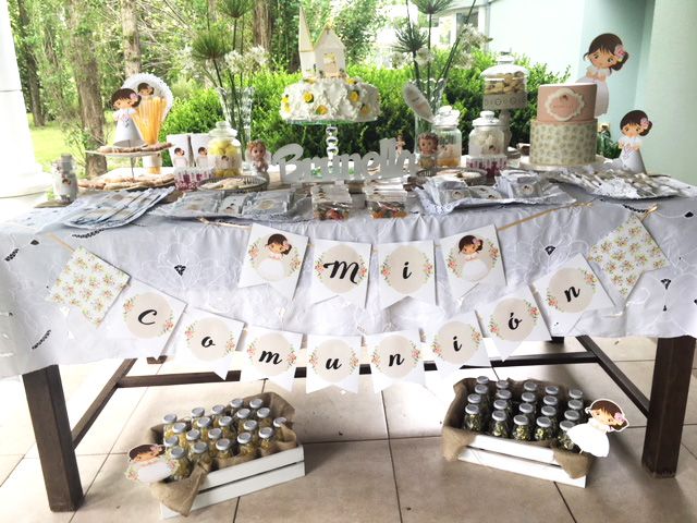 Mesa dulce con decoraciones Kit Juana Todo Bonito