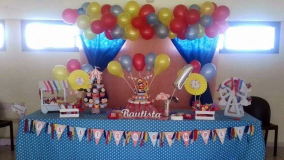 Mesa dulce de Circo primer añito