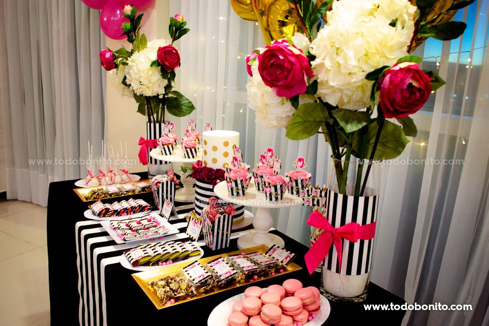 Ideas mesa dulce fiesta de 40 años por Todo Bonito