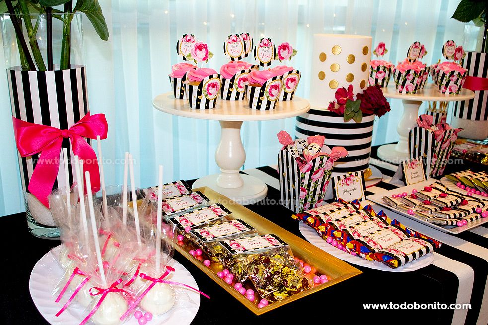 Ideas mesa dulce fiesta de 40 años por Todo Bonito