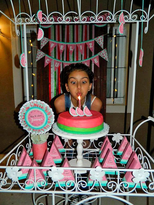Decoraciones cumpleaños de Sandías