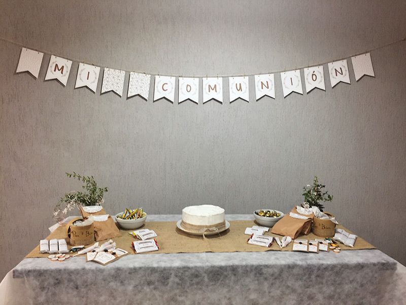 Mesa dulce Primera Comunión de niño