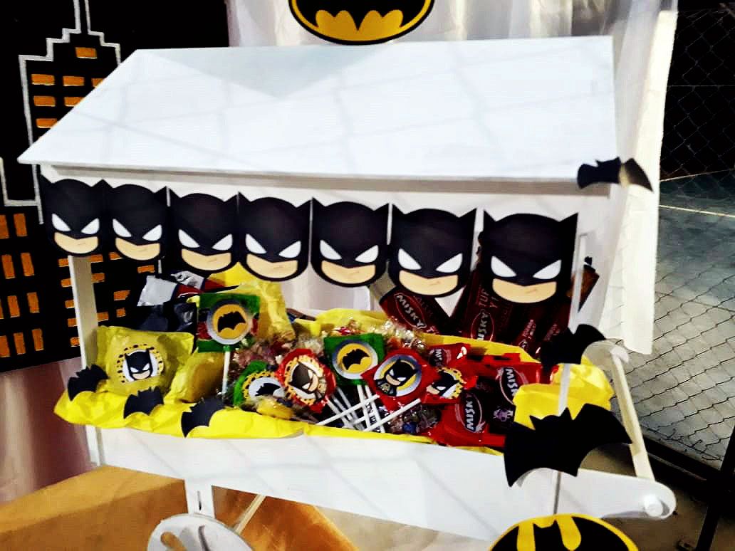 Golosinas decoradas cumpleaños Kit Batman Todo Bonito