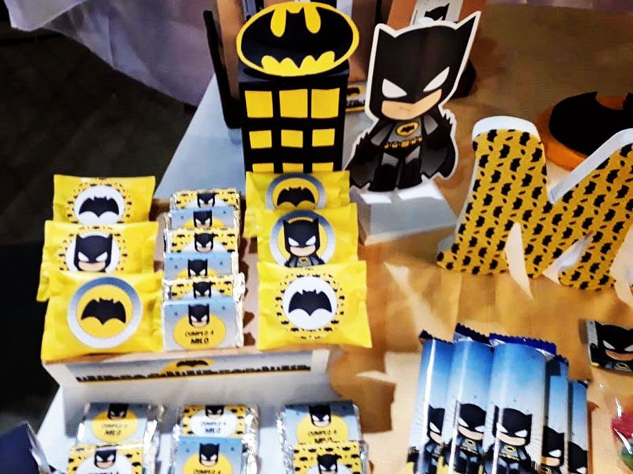 Golosinas decoradas Cumpleaños Kit imprimible Batman Todo Bonito