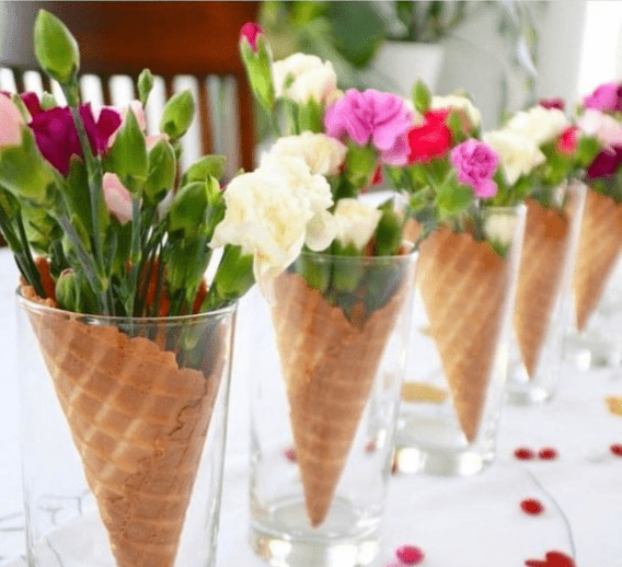 Ideas con flores para comunión 