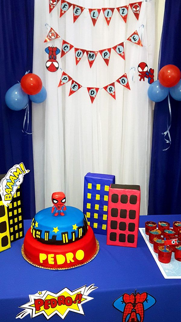 Decoraciones imprimibles del Hombre Araña por Todo Bonito