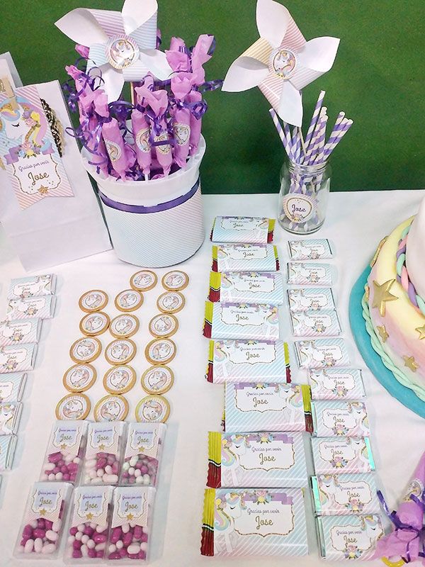 Golosinas personalizadas Unicornio Todo Bonito